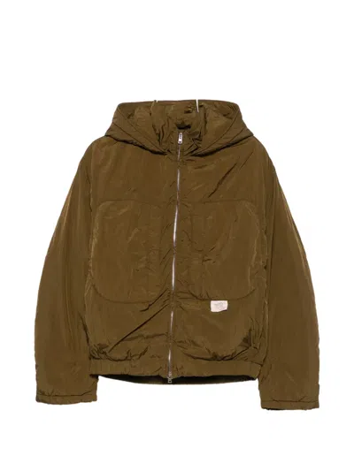 Ranra Hooded Zip-up Jacket In Brown