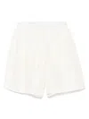 Ranra Stroller Shorts In White Silk