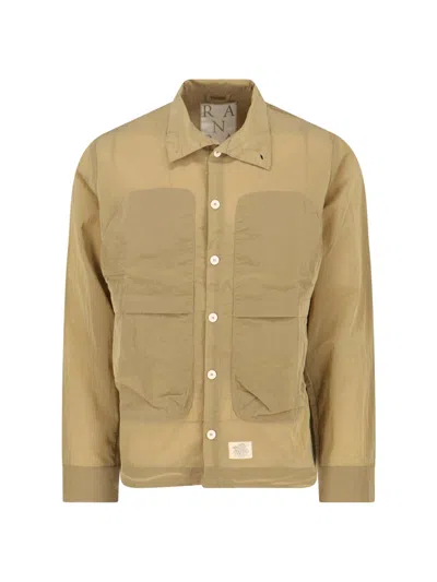 Ranra Beige Epitome Classic Collar Jacket In Brown