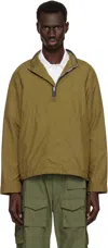 Ranra Khaki Ganga Mini Ripstop Track Jacket In C711 Bronze Brown