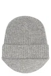 Ranra Ribbed Knit Hat In Grey