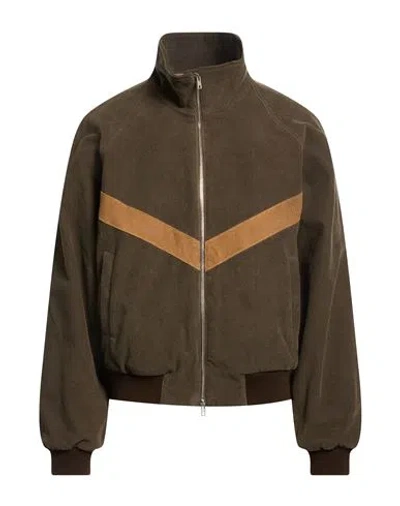 Ranra Man Jacket Khaki Size Xl Cotton In Brown