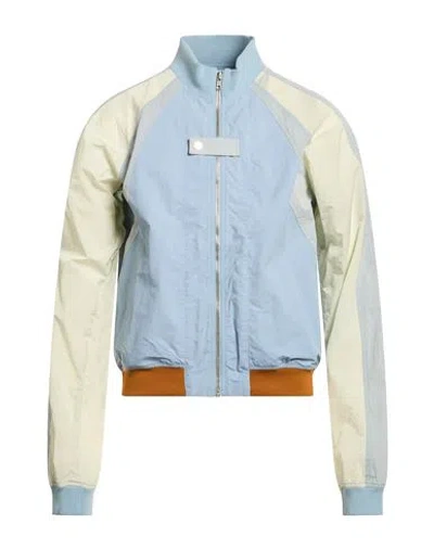 Ranra Man Jacket Sky Blue Size Xl Polyamide, Cotton