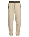 Ranra Man Pants Beige Size L Wool, Cotton