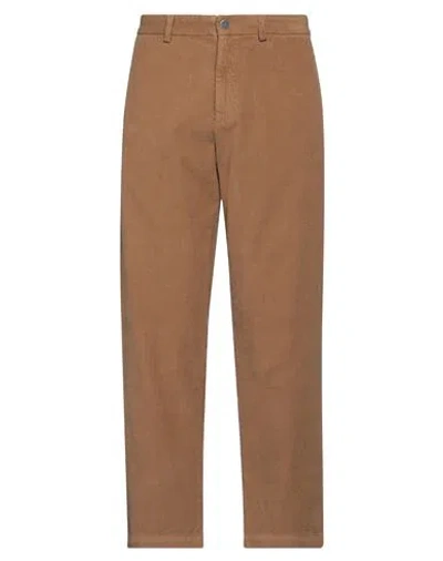 Ranra Man Pants Camel Size L Cotton In Brown
