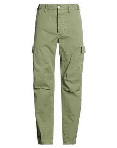 Ranra Man Pants Military Green Size L Cotton