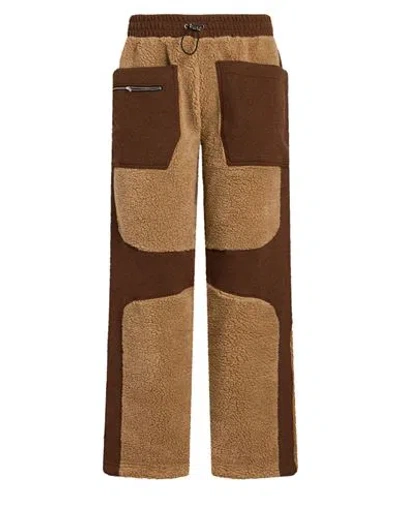 Ranra Man Pants Sand Size L Paper Yarn, Polyacrylic In Beige