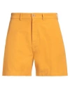 Ranra Man Shorts & Bermuda Shorts Marigold Size M Cotton In Yellow