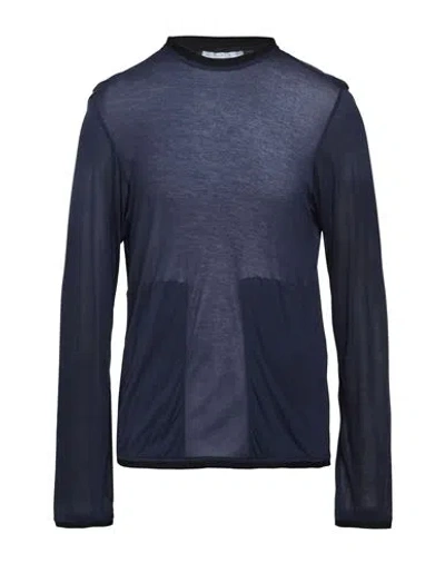 Ranra Man T-shirt Navy Size Xl Modal In Blue