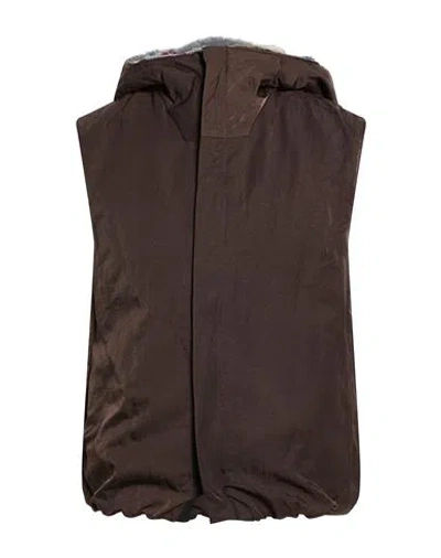 Ranra Man Vest Dark Brown Size Xl Polyamide