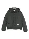 Ranra Patch-pocket Hooded Jacket In Gray