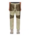 Ranra Patchwork Design Casual Pants In Multi