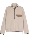 Ranra Mélange Half-zip Sweatshirt In Nude & Neutrals