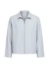 Ranra Ripstop-texture Zip-up Jacket In Blue