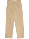 Ranra Slub-texture Straight Trousers