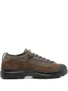 Ranra Suede-panel Sneakers In Brown