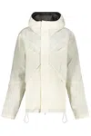 Ranra Technical Fabric Hooded Jacket In White