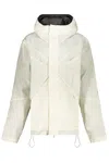 Ranra Technical Fabric Hooded Jacket In White