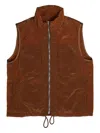 Ranra Treker Shiny Vest In Brown