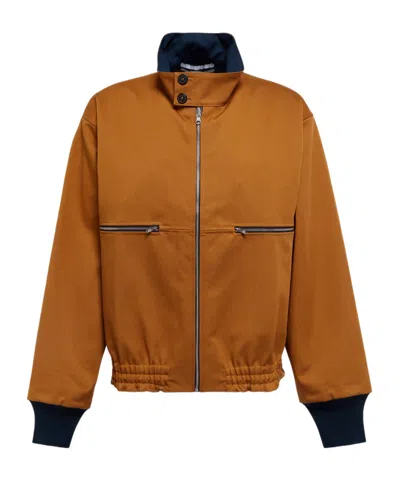 Ranra Unnar Reversible Bomber Jacket In Brown