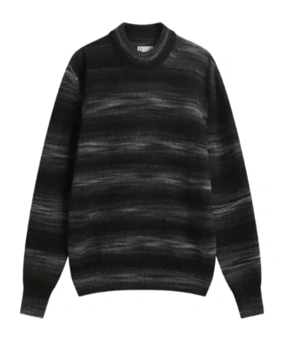 Ranra Veilfall Wool Blend Crew Neck Sweater In Black