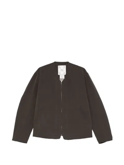 Ranra Zip-fastening Jacket In Brown