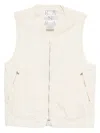 Ranra Zip-fastening Pocket Vest In Neutral