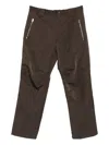 Ranra Zip-pocket Trousers In Brown