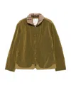 Ranra Sherpa-collar Zip-front Jacket In Brown