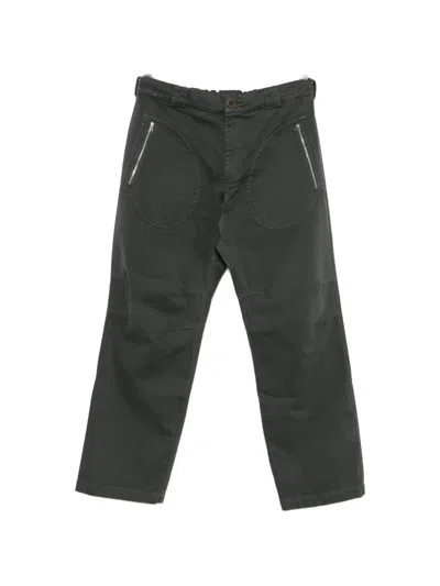 Ranra Zip-pocket Trousers In Black
