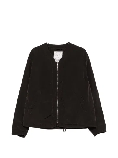Ranra Zip-up Padded Jacket In Black
