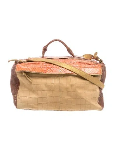 Pre-owned Raoul Leather Top Handle Bag In Neutrals