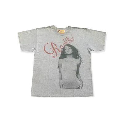 Pre-owned Rap Tees X Vintage Aaliyah Memorial Promo Raptee Tees In Grey