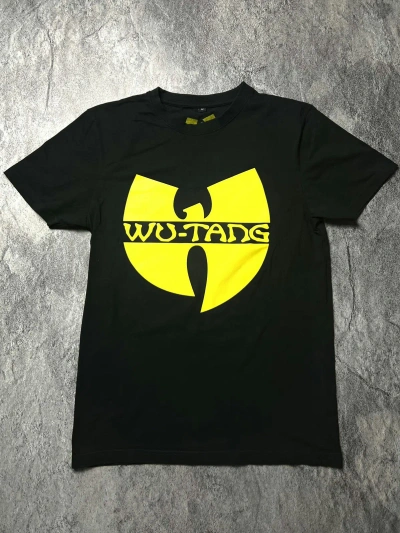 Pre-owned Rap Tees X Wu Tang Clan 00s Wu Tang Clan Big Logo Rap Hip Hop Band Tour Wings Tee In Black