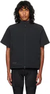 Rapha Black Insulated Short Sleeve Jersey Jacket In Black/black