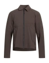 Rapha Man Jacket Dark Brown Size L Nylon, Elastane In Brown