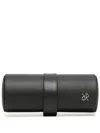 Rapport Berkely Leather 3-watch Roll In Schwarz