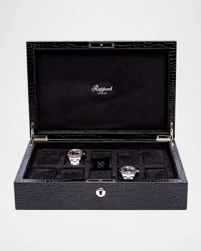 Rapport Brompton 10-watch Box In Black