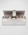 Rapport Carbon Silver Three Watch Roll In Neutral