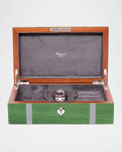 Rapport Carnaby Watch And Accessory Box In Green