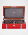 Rapport Carnaby Watch And Accessory Box In Red
