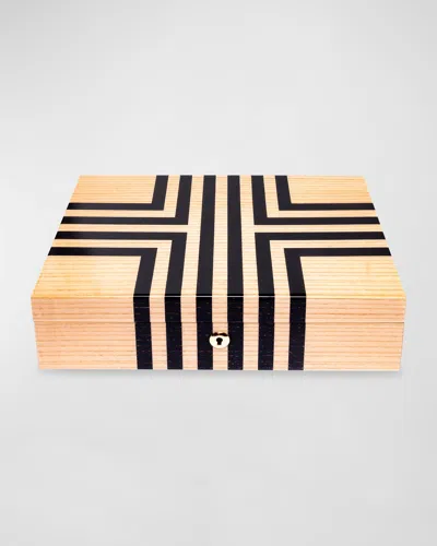 Rapport Labyrinth Watch Box In Beige