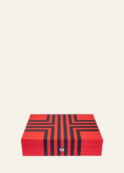Rapport Labyrinth Watch Box In Red