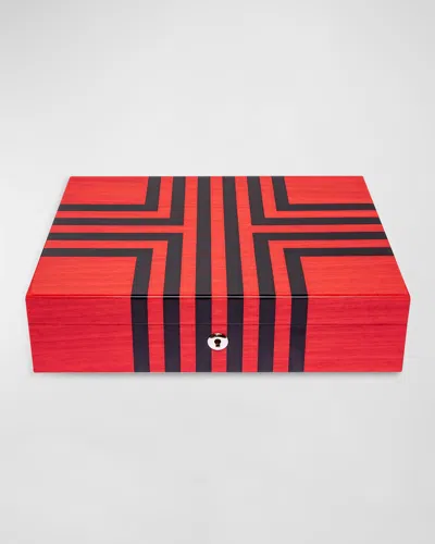 Rapport Labyrinth Watch Box In Red