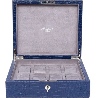 Rapport London Brompton Eight Watch Box In Blue