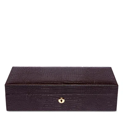 Rapport London Brompton Five Watch Box In Brown