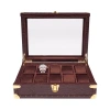 Rapport London Brompton Optic Ten Watch Box In Brown