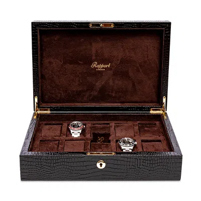 Rapport London Brompton Ten Watch Box In Brown