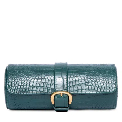 Rapport London Brompton Three Watch Roll In Green
