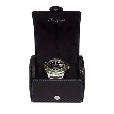 Rapport London Carbon Single Watch Roll In Black